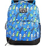 Minecraft Characters All Over Print Kids Blue Backpack Boys Rucksack