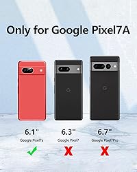 Dssairo 3 in 1 for Google Pixel 7A Case, with 2
