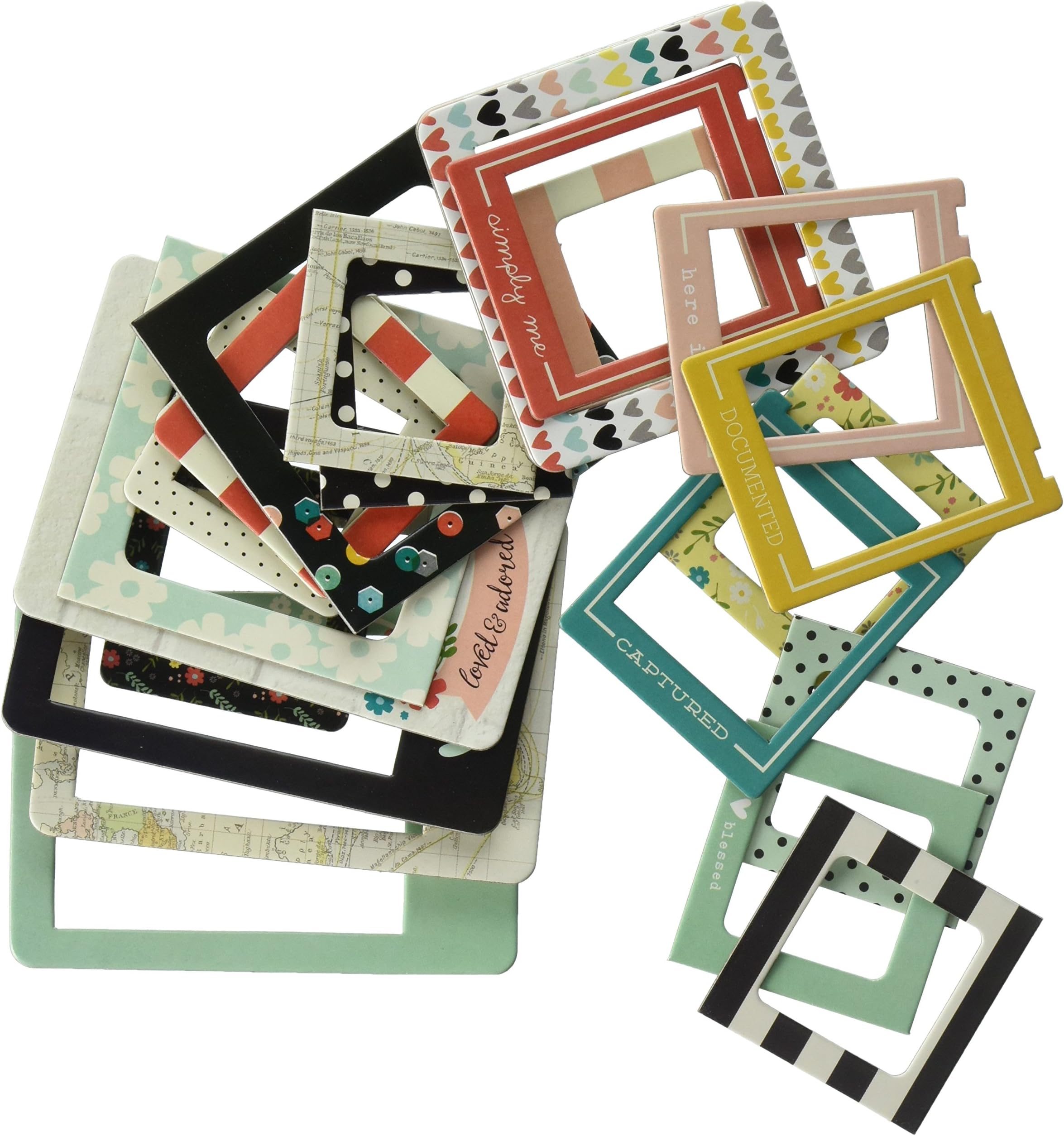 Simple Stories I Am Chipboard Frames (24 Pack)