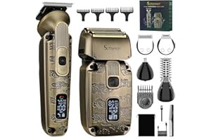 Scttomon Foil Shavers for Men Beard Trimmer Electric Razor for Men Bald Head Hair Shaving Kit Cordless Waterproof