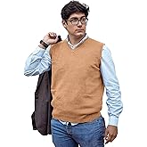 TINKUY Peru Men’s Alpaca Wool Sweater Vest – Soft V-Neck Pullover for Men – Classic Peruvian Knit – Sizes S to 4XL