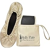 Women's Foldable Flats – Portable Ballet Slippers Shoes for Travel, Wedding – Fits in Purse
