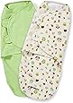 Summer Infant SwaddleMe Adjustable Infant Wrap, Woodland Friends, 2 Count, small/medium