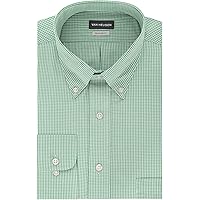 Amazon.com: Tommy Hilfiger Men's Dress Shirt Slim Fit Non Iron Gingham,  Aqua, 14.5