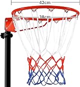 Yaheetech Portable Netball Hoop Adjustable 1.71-3.05m Free Standing view 4