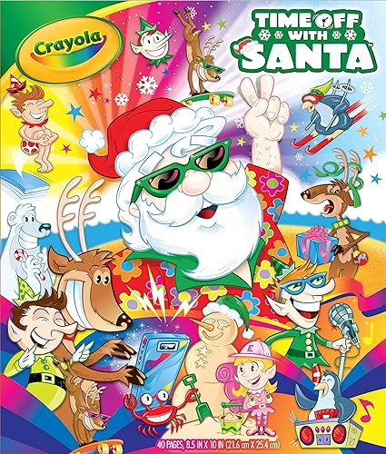 Amazoncom Crayola Santa Coloring Book 64 Santa Claus - 