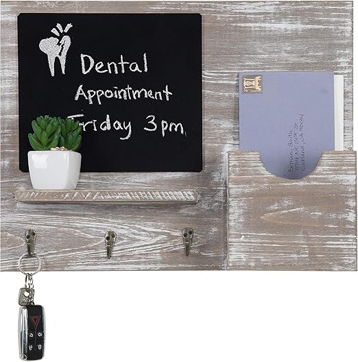 Amazon Com Mygift Rustic Barn Gray Wall Mounted Letter Holder