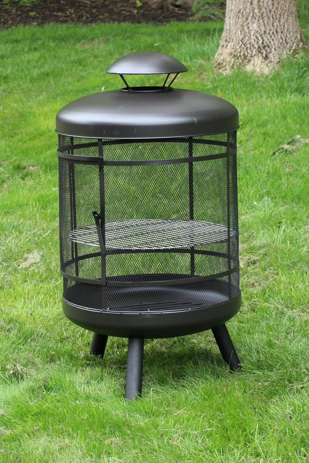 Fire Pits & Outdoor Fireplaces Large Iron Outdoor Round 360 Degree