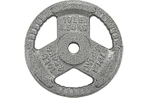 BalanceFrom Cast Iron Plate Weight Plate for Strength Training and Weightlifting, Olympic or Standard