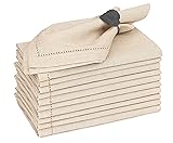 Ruvanti Premium Linen Napkins Set of 12-20x20