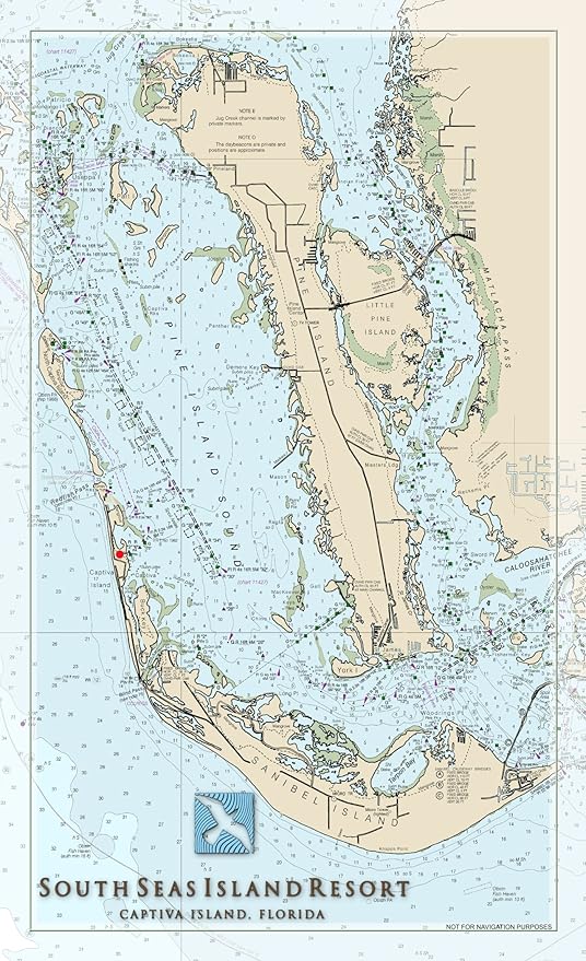 south seas island resort map Northwest Art Mall Fl 9574 South Seas Island Resort Florida 11 X17 Print By Amazon In Home Kitchen south seas island resort map