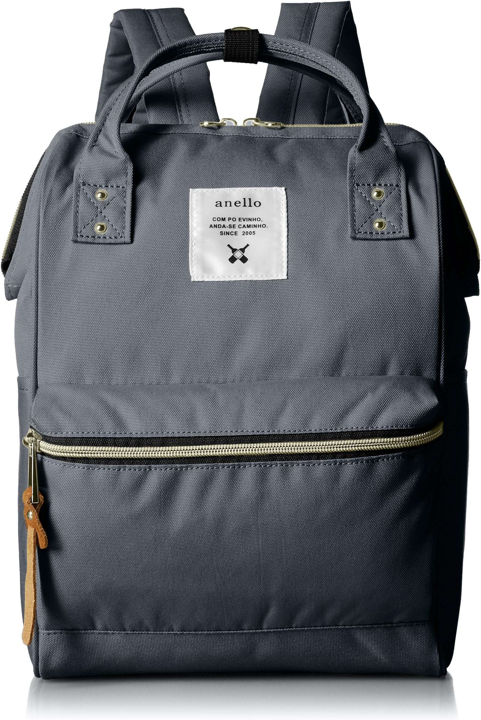 anello #AT-B0197B small backpack with side pockets (Charcoal gray)