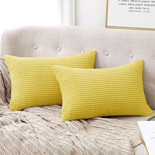 Deconovo Funda para cojin Prodector del Mueble Decorativa Cuadrada 2