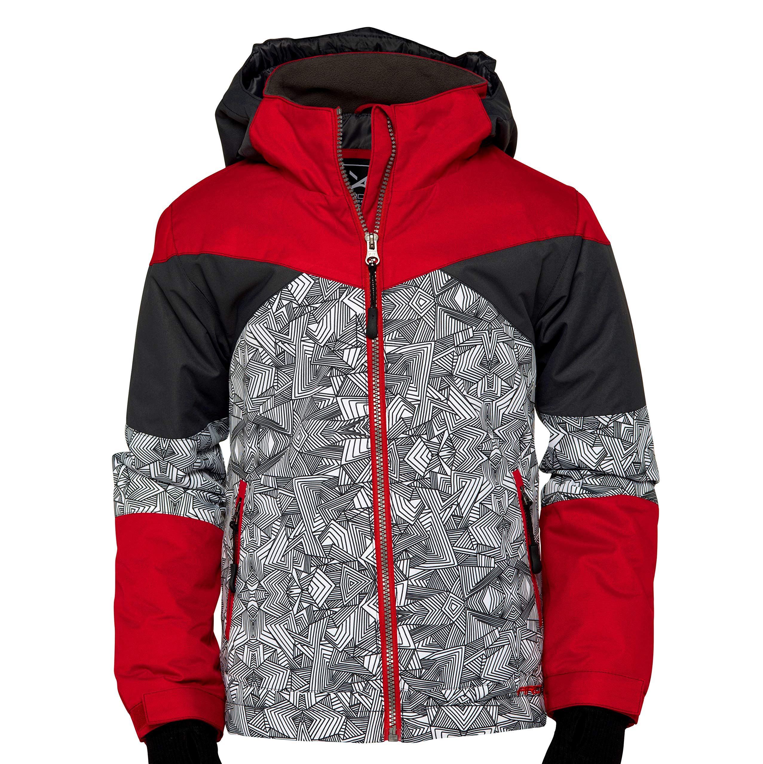 Arctix Boys Ronan Insulated Performance Winter Jacket, Vintage Red, 3T Image