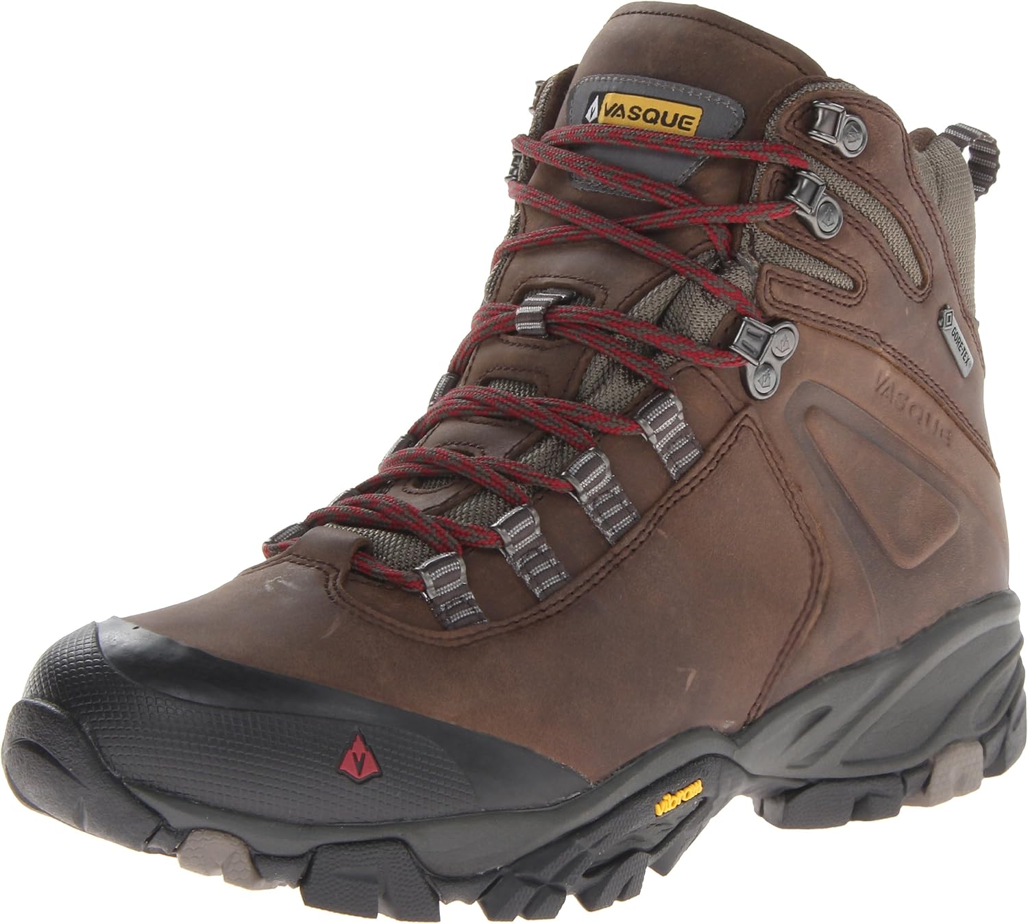 Vasque Men's Taku GTX Waterproof Hiking Boot, Slate Brown/Rumba Red, 13