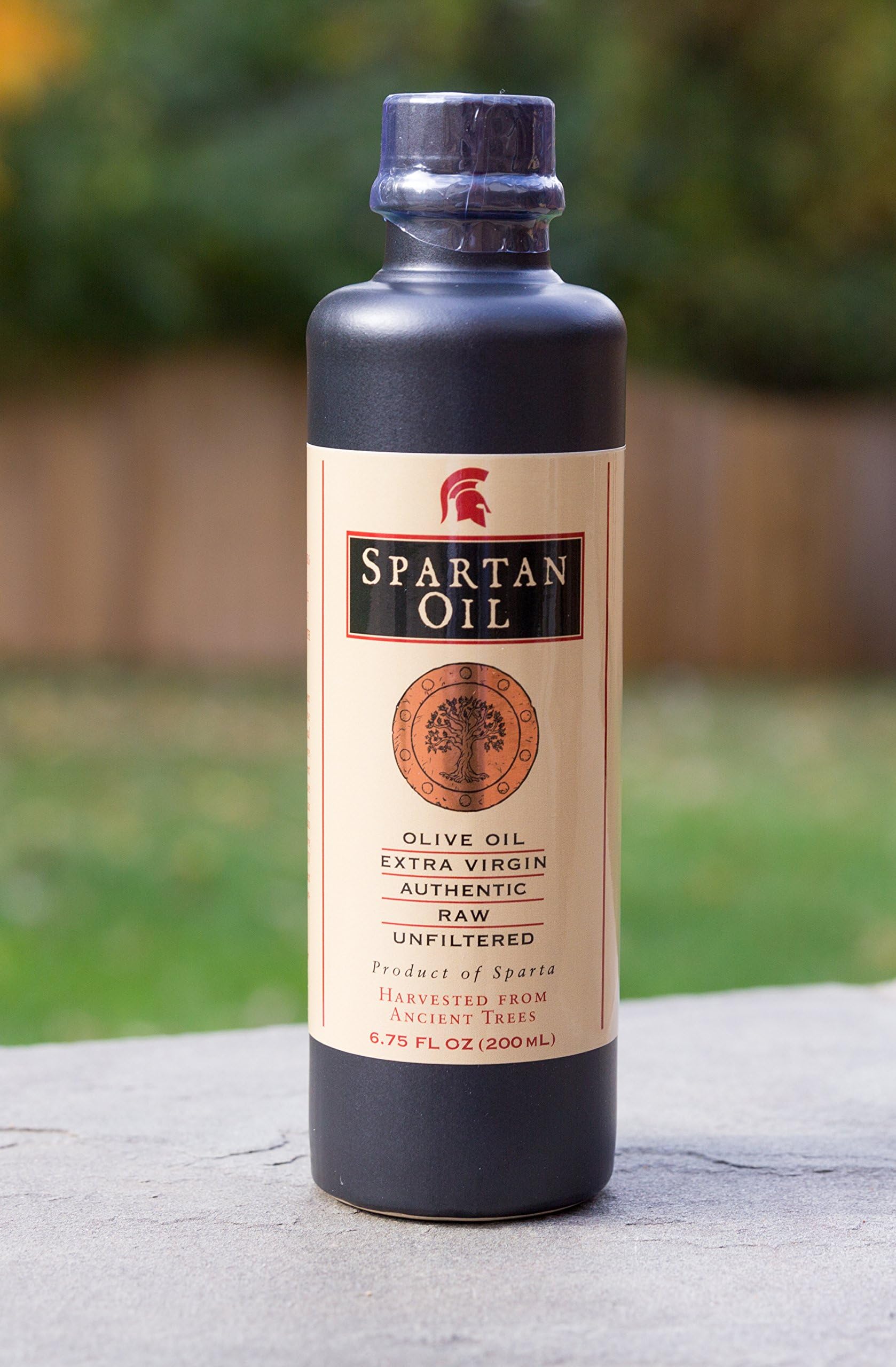 Spartan Oil - Premium Extra Virgin Olive Oil Stoneware Bottle (200ml)
