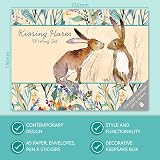 TGSC The Gifted Stationery Kissing Hares Writing Set with Ballpoint Pen, 32 A5 view 3