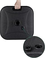 Sekey 24kg Parasol Base 32-38mm Water Sand Fillable Stand Black view 4