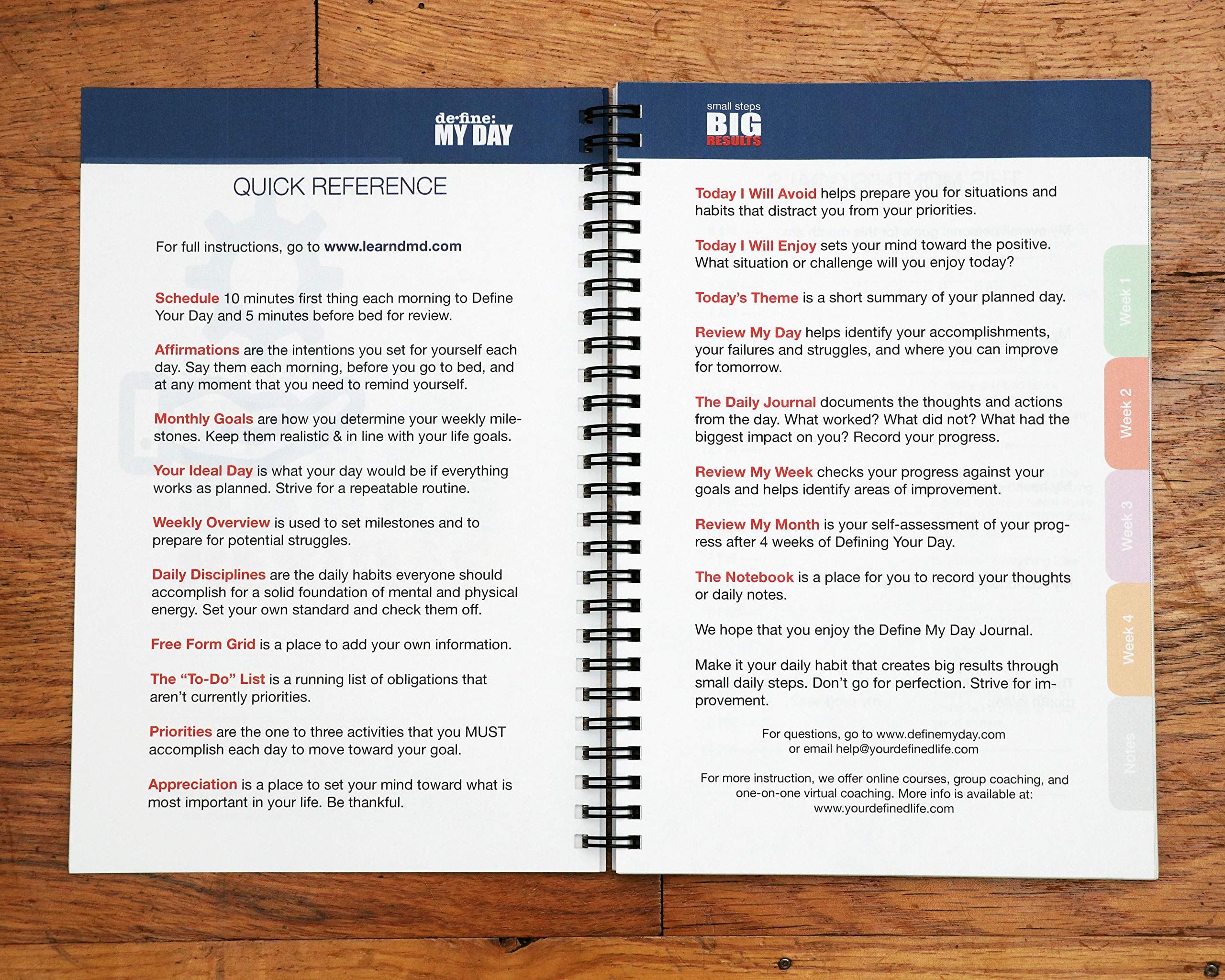 Define My Day Focus Journal - 3 Pack