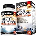 Once Daily Multivitamin for Men 50 and Over - Supplement for Heart Health Support - with Zinc, A, B, C, D3, E Vitamins - for Memory & Brain Health Support - Designed for Whole Body Health - 60 Count