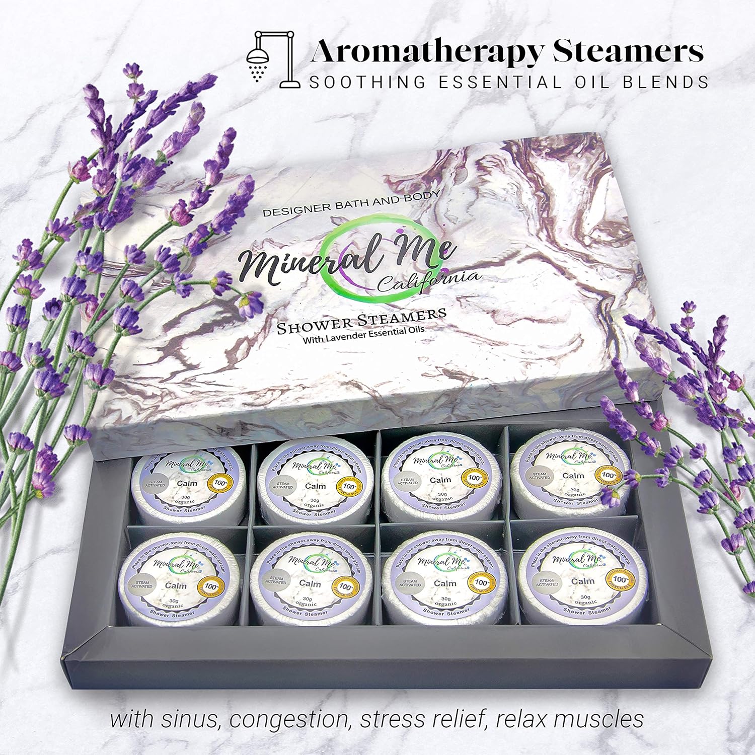 Aromatherapy Shower Bombs - Lavender Essential Oils - Hostess Gifts