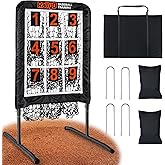 Pitching Net, 9 Hole Baseball &amp; Softball Pitching Net with Strike Zone, Adjustable Pitching Target with 9 Pocket Design, Portable Pitching Practice Equipment