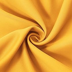 Diraysid Yellow Grommet Blackout Curtains for