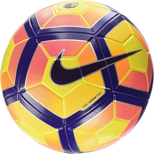 プレミアリーグnike Ordem 4 Footballサッカーボール 高視認性 イエロー パープル Nike ナイキ サッカーボール Amazon