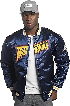 golden state warriors jacket mitchell and ness