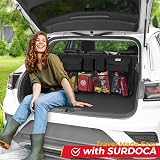 SURDOCA Car Boot Organiser 3rd Gen 7x Capacity, 600D Oxford, 4 Magic Sticks view 6