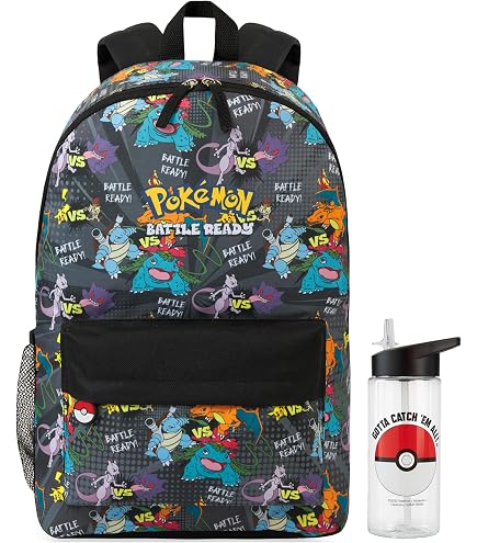 herschel backpack pokemon Bioworld Pikachu Squirtle Jigglypuff Eevee Bulbasaur Charmander Laptop School Travel Backpack 17
