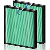 Improvedhand Vital 100S HEPA Replacement Filter Toxin Absorber Compatible With LEVOIT Vital 100S/100S-P Air Purifier, High-Efficiency 3-IN-1 True HEPA and Activated Carbon Filters, Pack of 2, Green