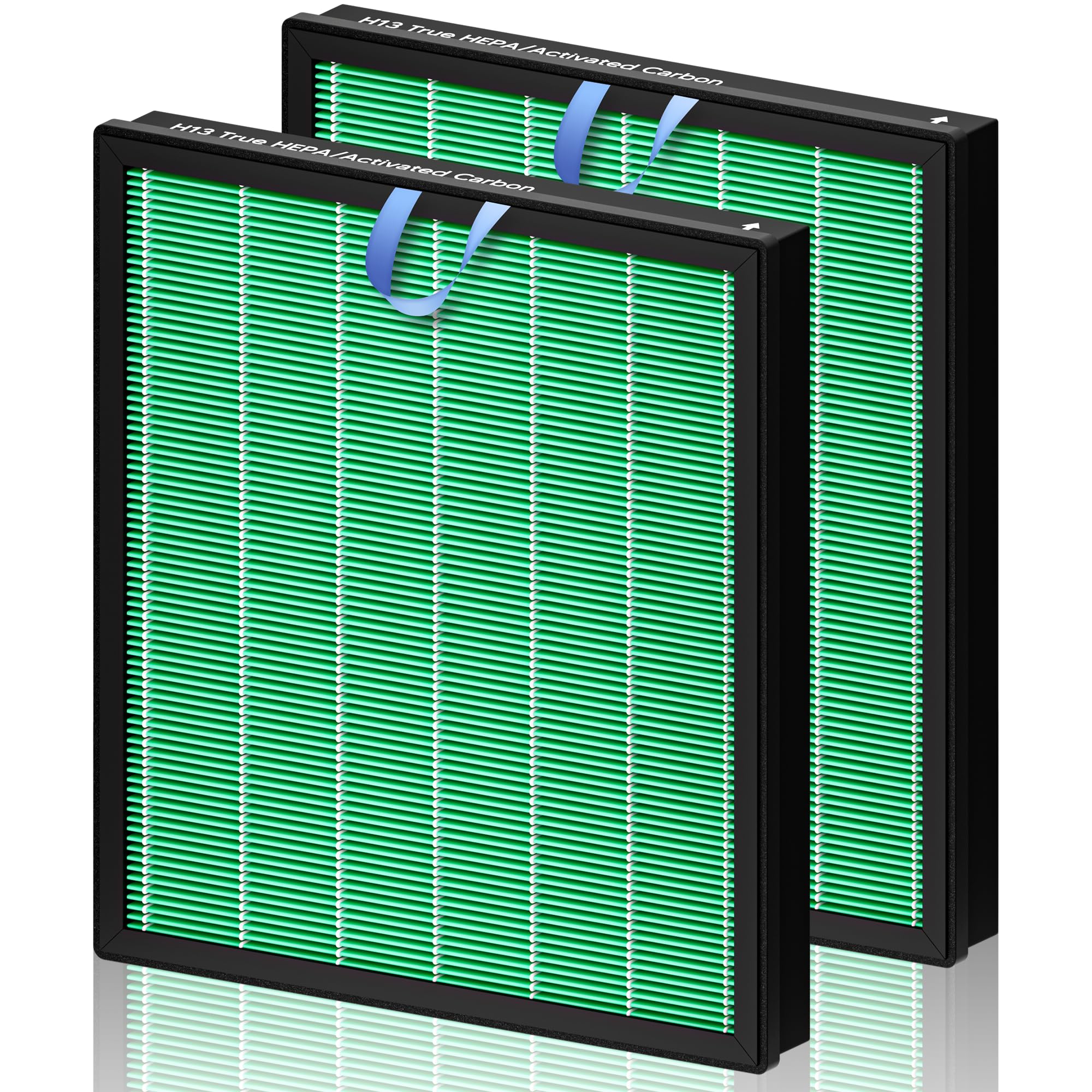 Photo 1 of Improvedhand Vital 100S HEPA Replacement Filter Toxin Absorber Compatible With LEVOIT Vital 100S/100S-P Air Purifier, High-Efficiency 3-IN-1 True HEPA and Activated Carbon Filters, Pack of 2, Green