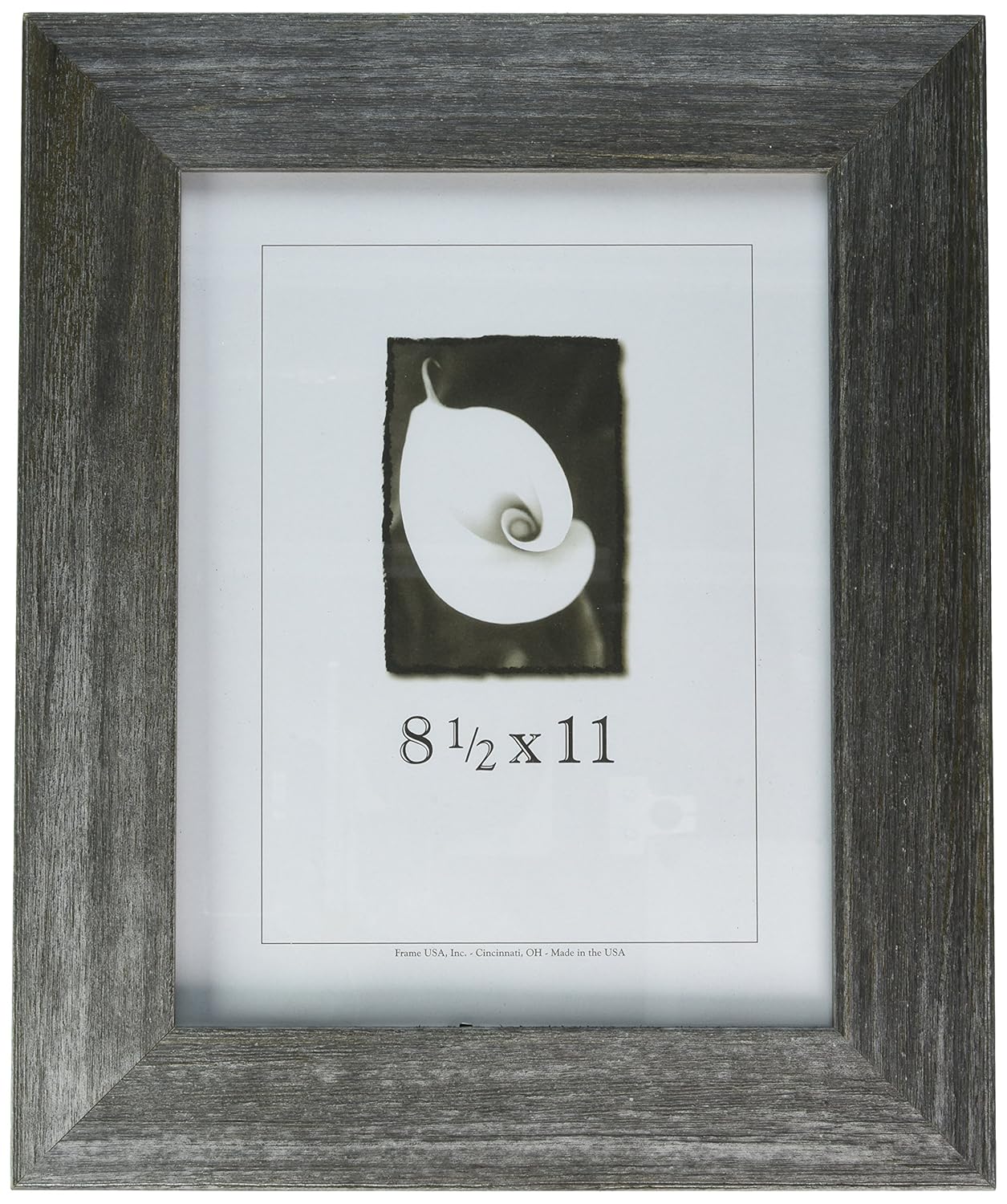 Frame USA 28008 8.5x11 Farmhouse Barnwood Picture Frame w/Real Glass