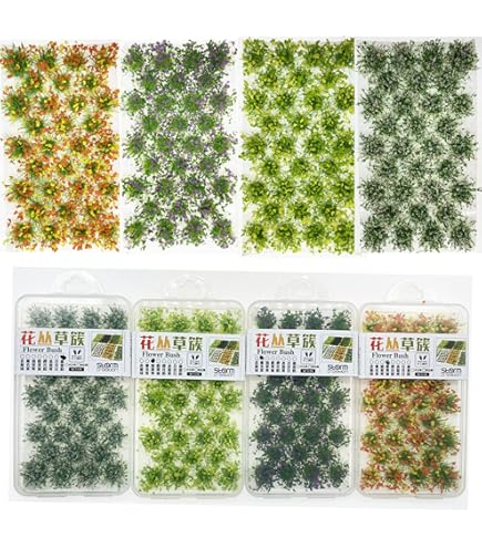 Attuslla DIY miniatuur bloem static gras tuft cluster