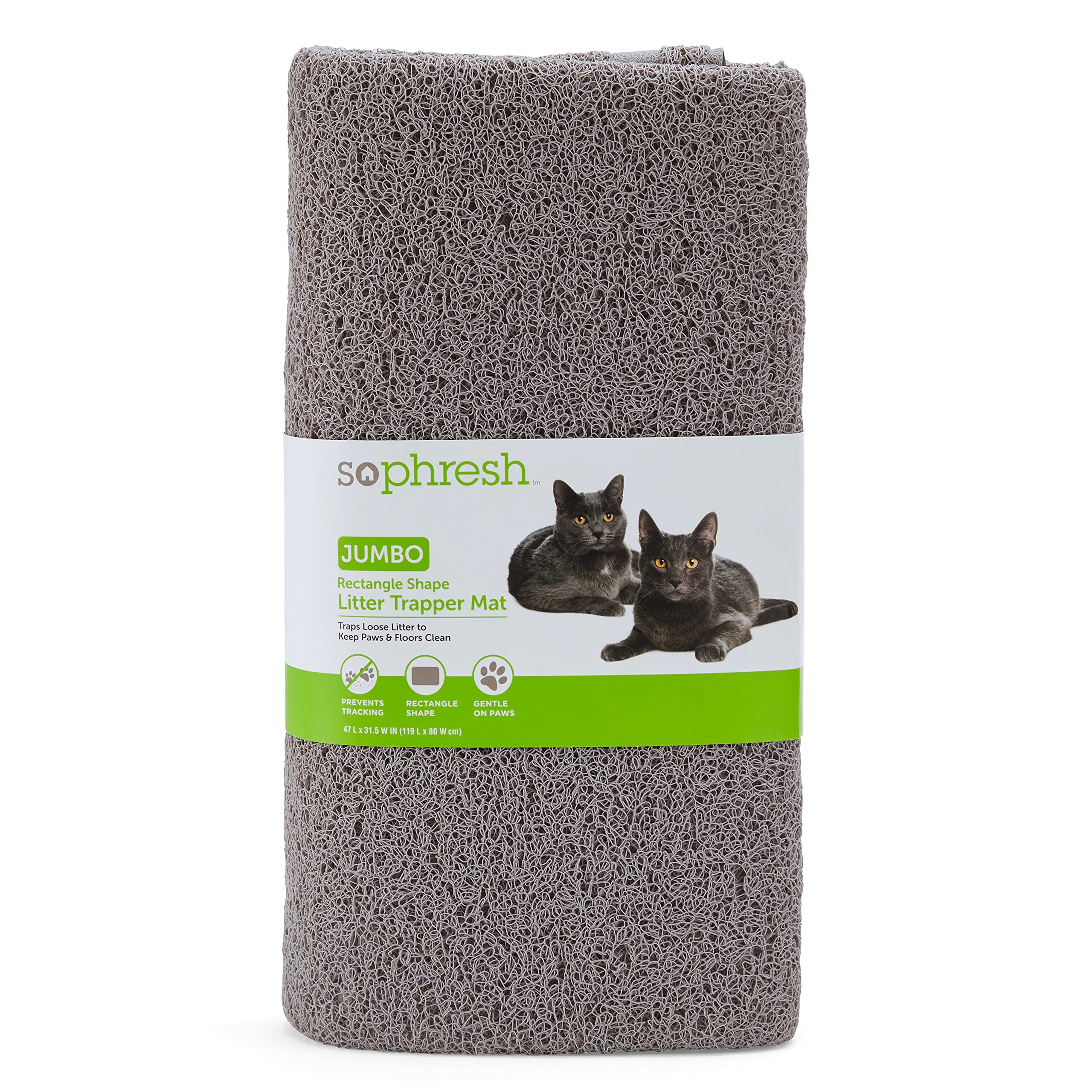 So Phresh Rectangle Shape Cat Litter Trapper Mat, 47