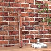 Rugreat Red Brick Peel and Stick Wallpaper Faux Brick Decor 17.3inW 78.8inL | Self Adhesive Removable Wallpaper for Backsplash Contact Paper for Cabinets Textured Contact Paper for Fireplace Waterproof