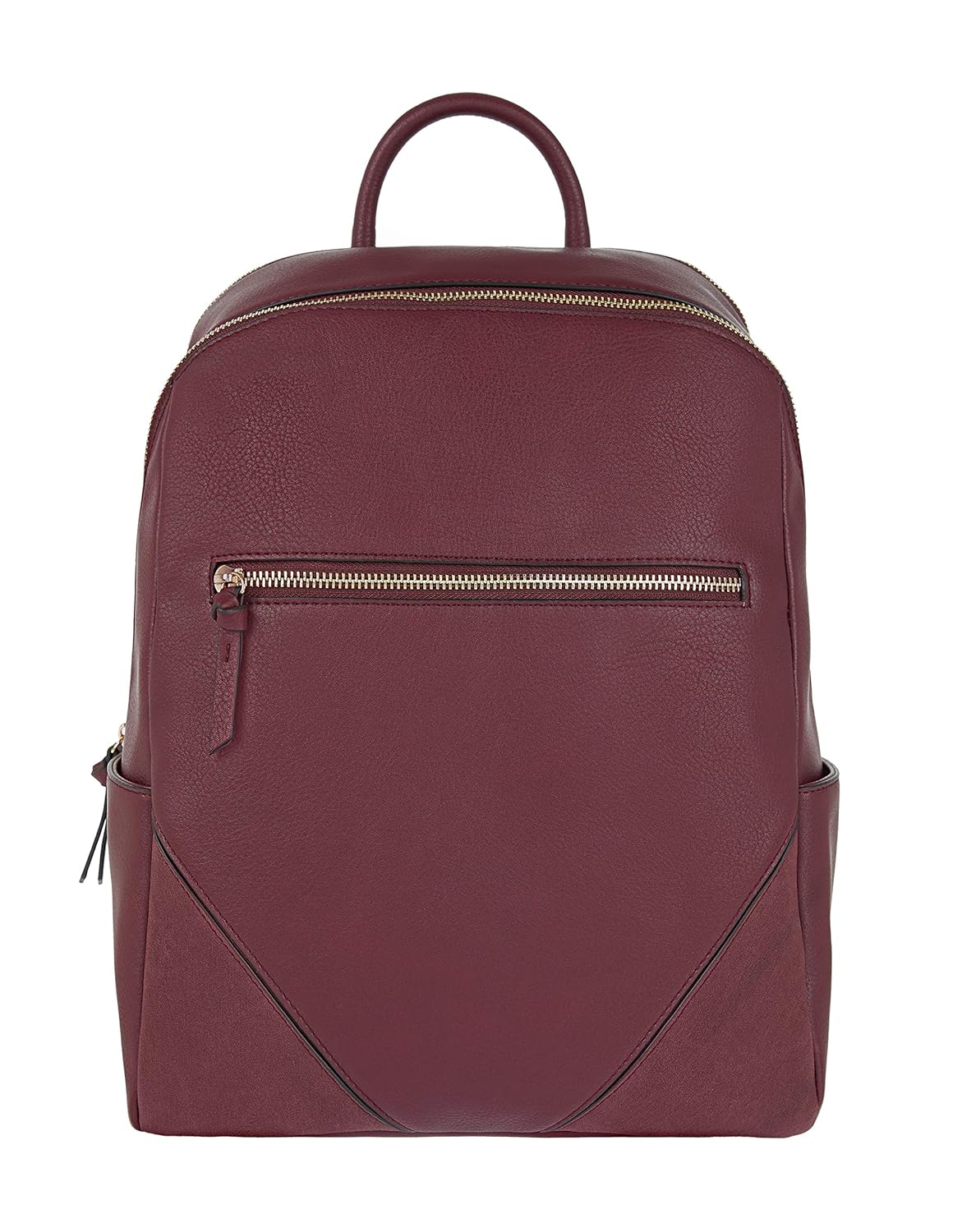 burgundy backpack women's