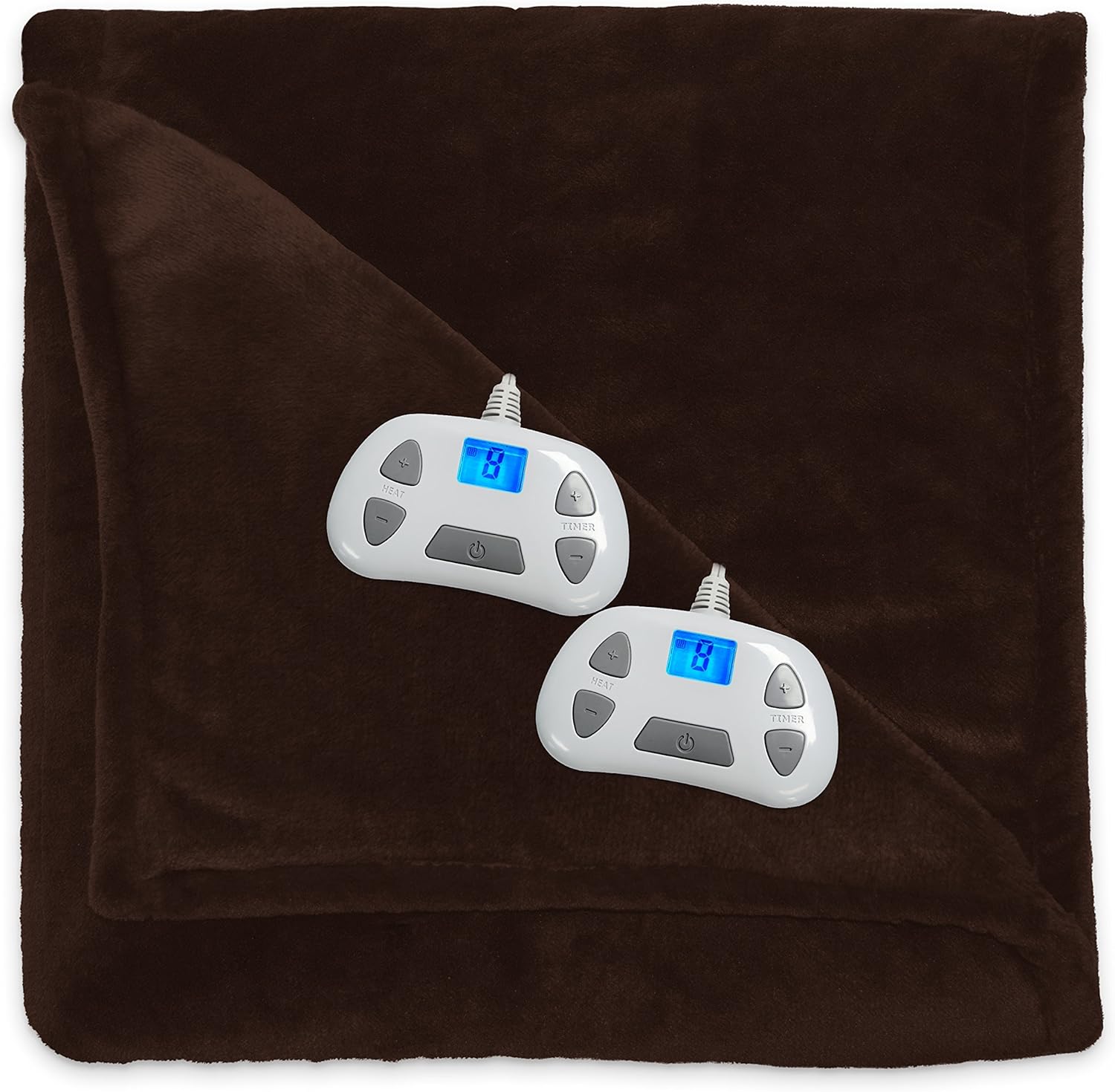 Blankets & Quilts Queen Serta Heated Electric Silky Plush Blanket with