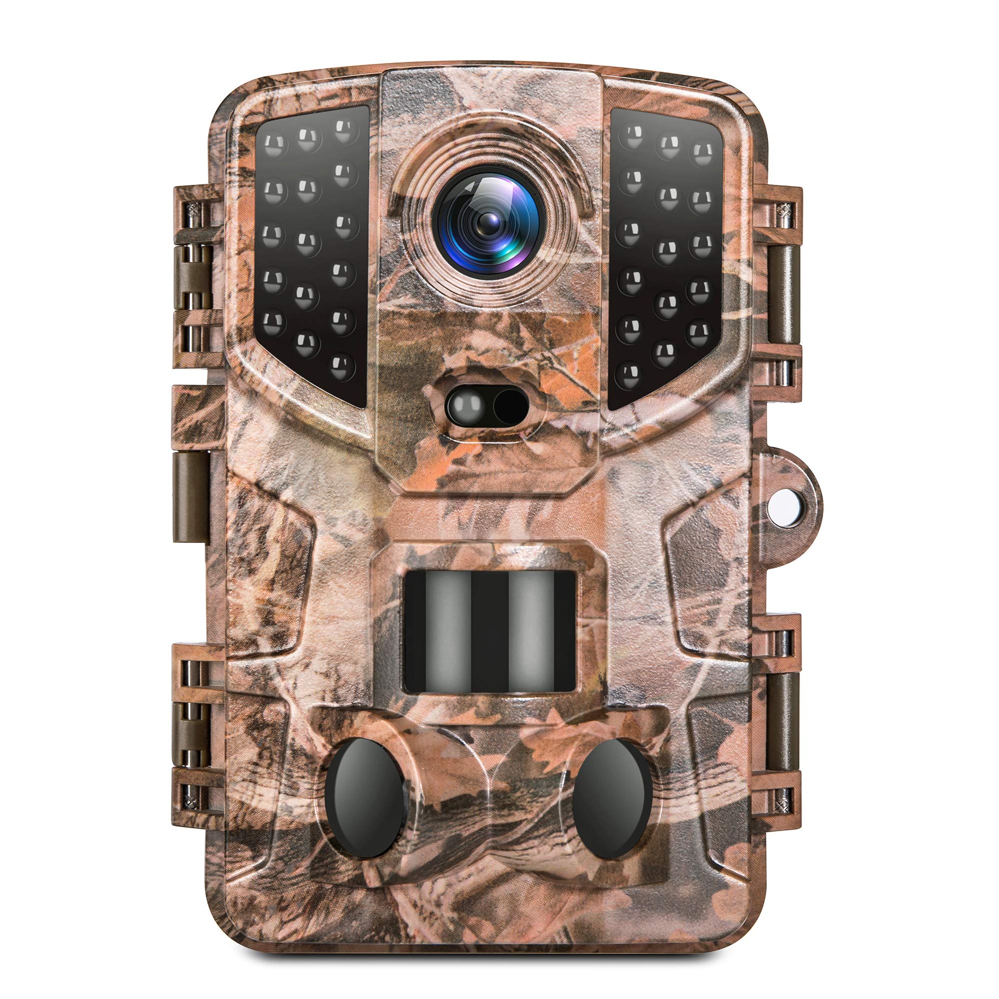 VanTop Ninja 1 Trail Camera 20MP 1080P Hunting Game Cam with Night Vision Motion Activated, Waterproof Scouting Camera with 3 Infrared Sensors, 120° Detecting Range for Wildlife Monitoring