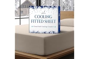 SLEEPHORIA Cooling Fitted Sheet Queen Size - 1 PC BreezeWeave Cooling Sheets for Hot Sleepers & Cool Rest w/ 16 in Deep Pocke