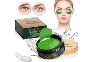 ONCE UPON A TEA Green Tea Matcha Firming Eye Mask, 30 Pairs Collagen Patches For Fine Lines, Wrinkles, Under Eye Bags & Puffy Eyes Treatment, Face Gel Pads That Reduce The Signs Of Aging