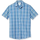 Amazon Essentials Men's Regular-Fit Short-Sleeve Poplin Shirt