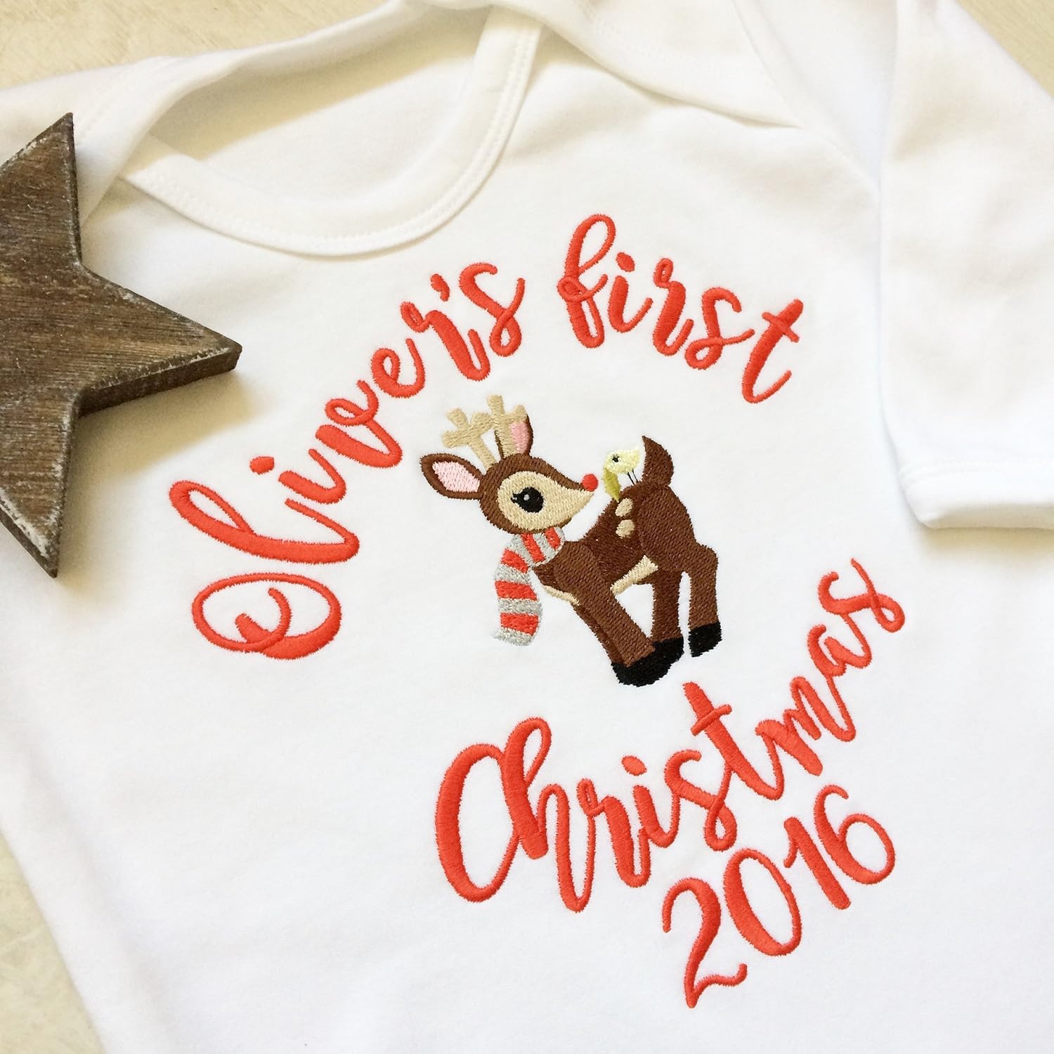 my first christmas sleepsuit