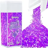 Hemway Fluorescent Purple Glitter Shaker Extra Chunky 130g