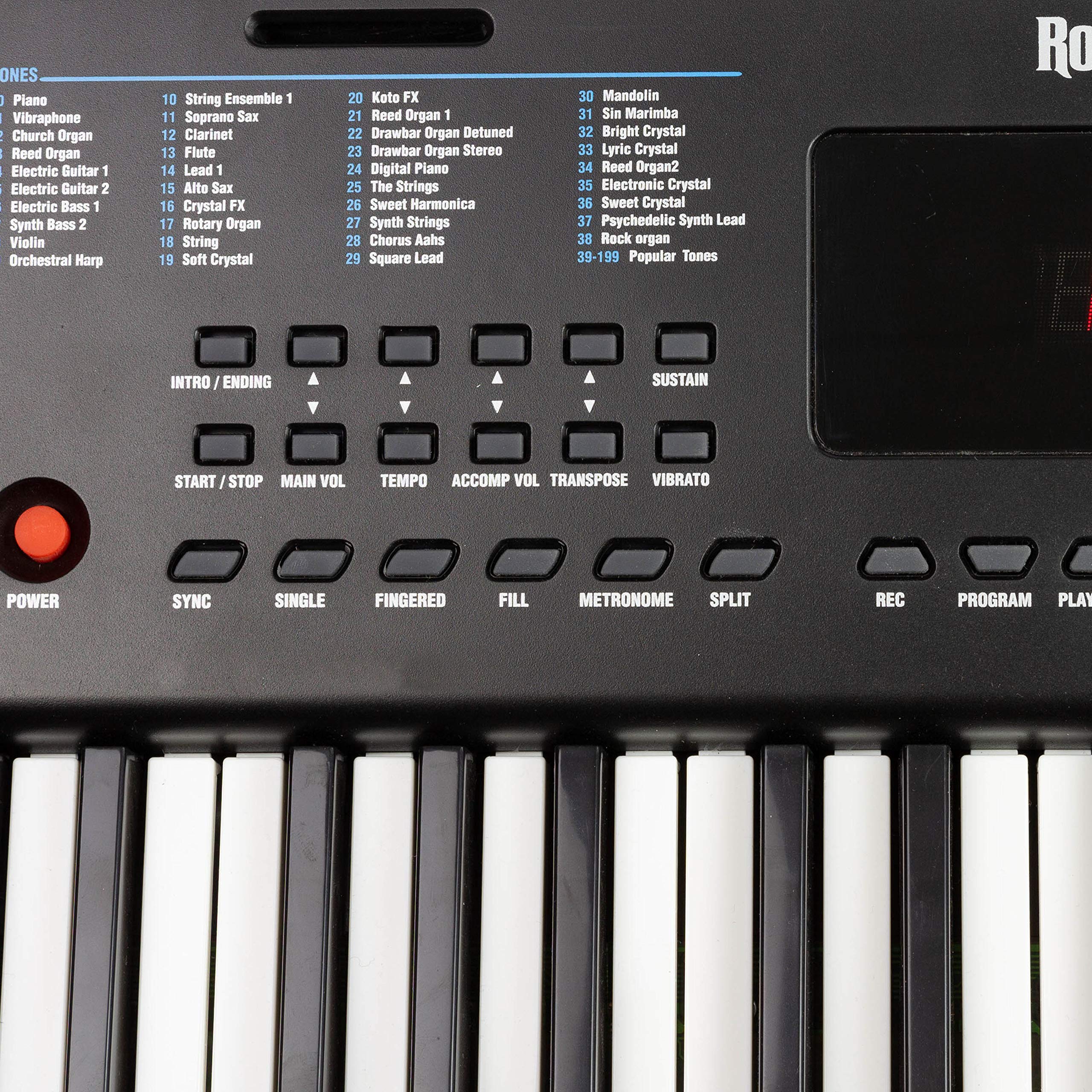 RockJam 61 Key Compact LED Keyboard Piano