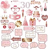 POPOYU 30th Birthday Decorations, Rose Gold Inflatable Photo Booth Frame view 5