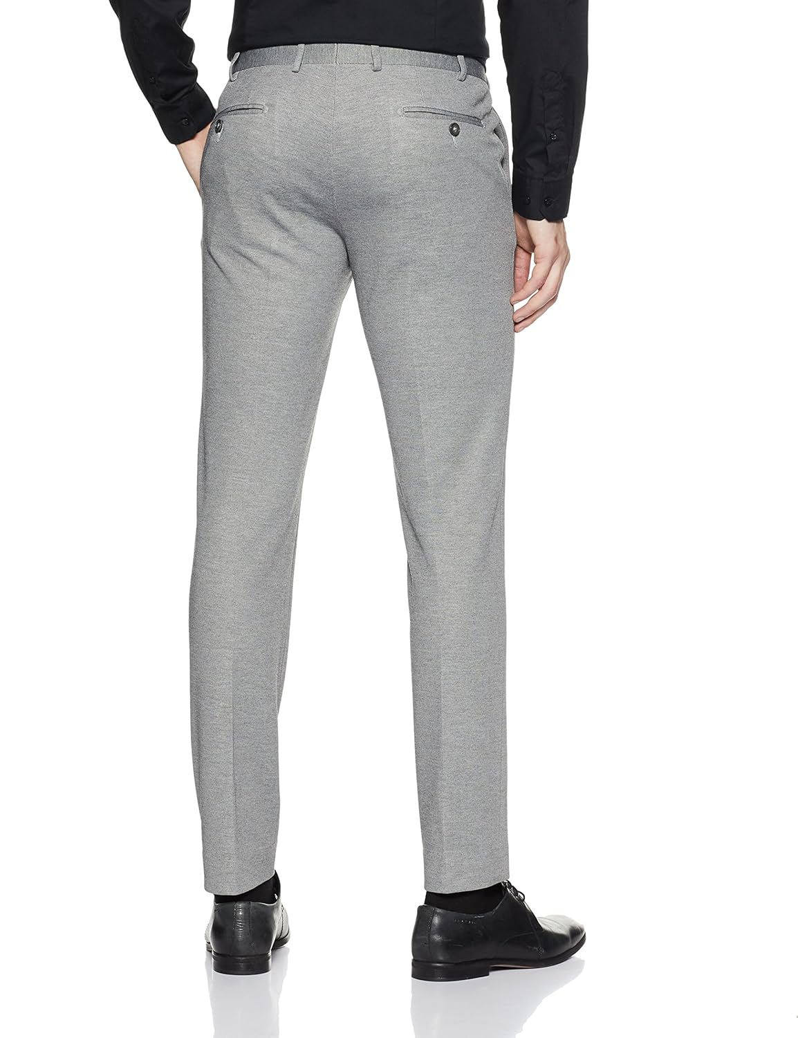 park avenue men's slim fit formal trousers