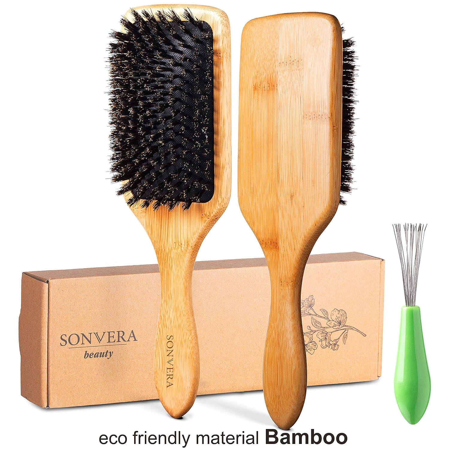 Amazon Com Sonvera Boar Bristle Hair Brush Men Mens Brush Hair