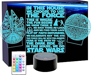 Millennium Falcon Star Wars Lighting Gadget Lamp Decor Awesome Gift